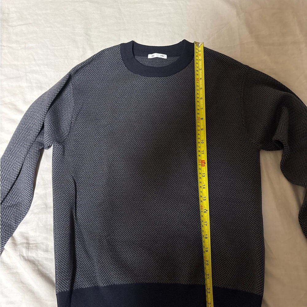 Classic Navy Crewneck Sweater - Picture 3 of 5